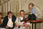 V.l.n.r.: Chris Priest, Wilf James und Ralf B�low